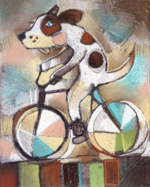 cyclig dog